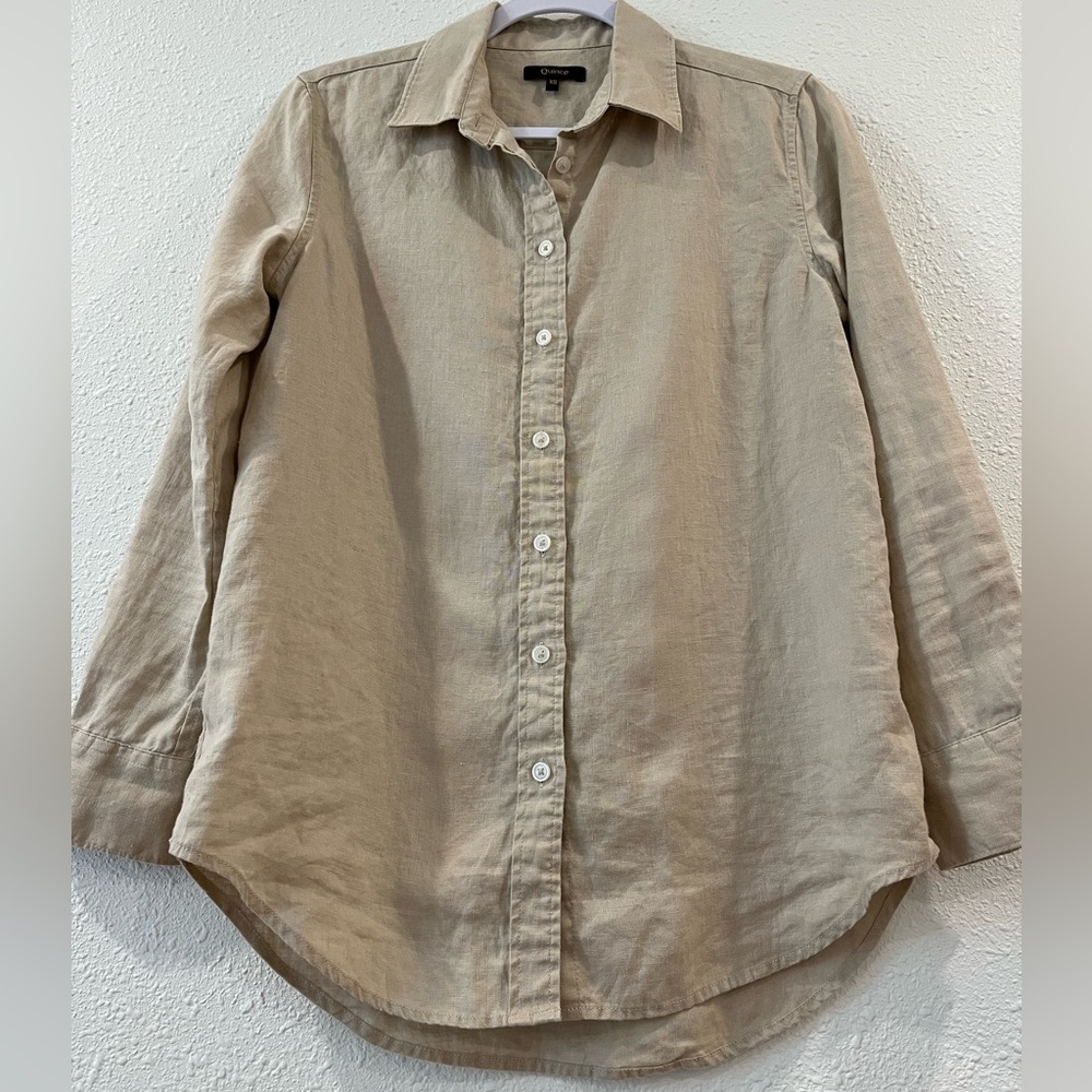 Quince European Linen Button Shirt XS - Picture 10 of 14